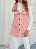 European & American Plush Hooded Cardigan Vest for Fall/Winter - Warm & Stylish Women's Jacket