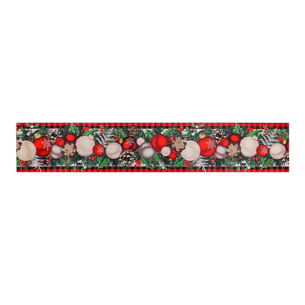 Christmas Imitation Linen Table Runner Classic Christmas Tablecloth Living Room Kitchen Christmas Decorations