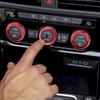 Auovo AC Knob Covers Compatible with Volkswagen VW Accessories Tiguan Taos Jetta Passat Atlas Golf R Beetle Aluminum Alloy Air Conditioning Knob