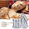 3 Packs Reble Linen Bread Bags for Homemade Sourdough, Large Easy to Clean TPU Lining Storage Bags with Proofing Bowl Cover, Store Bread & Keep