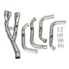5PCS Exhaust Front Link Pipe Stainless Steel Better Heat Resistant Exhaust Pipe Replacement for S1000R S1000RR