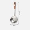 Anti-scald Filter Spoon Long Handle Oil Skimmer Scoop Flour Noodle Dumplings Sieve  Oil Skimming