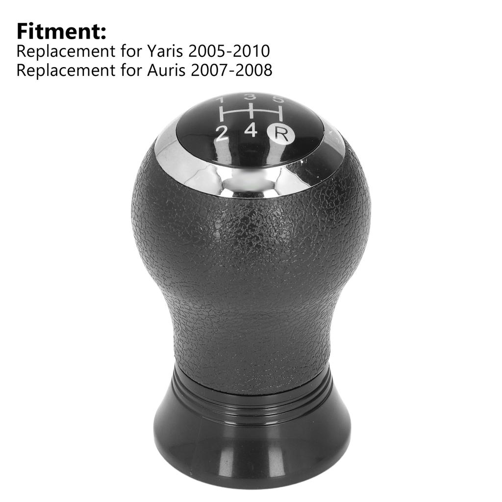 5-Gang Schalthebelknauf ABS Anti-Aging Schwarz Gute Haftung Schalthebelkopf Ersatz für Yaris 2005‑2010