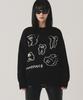 PEACE MAKER Teeth Knit Sweater (Black)