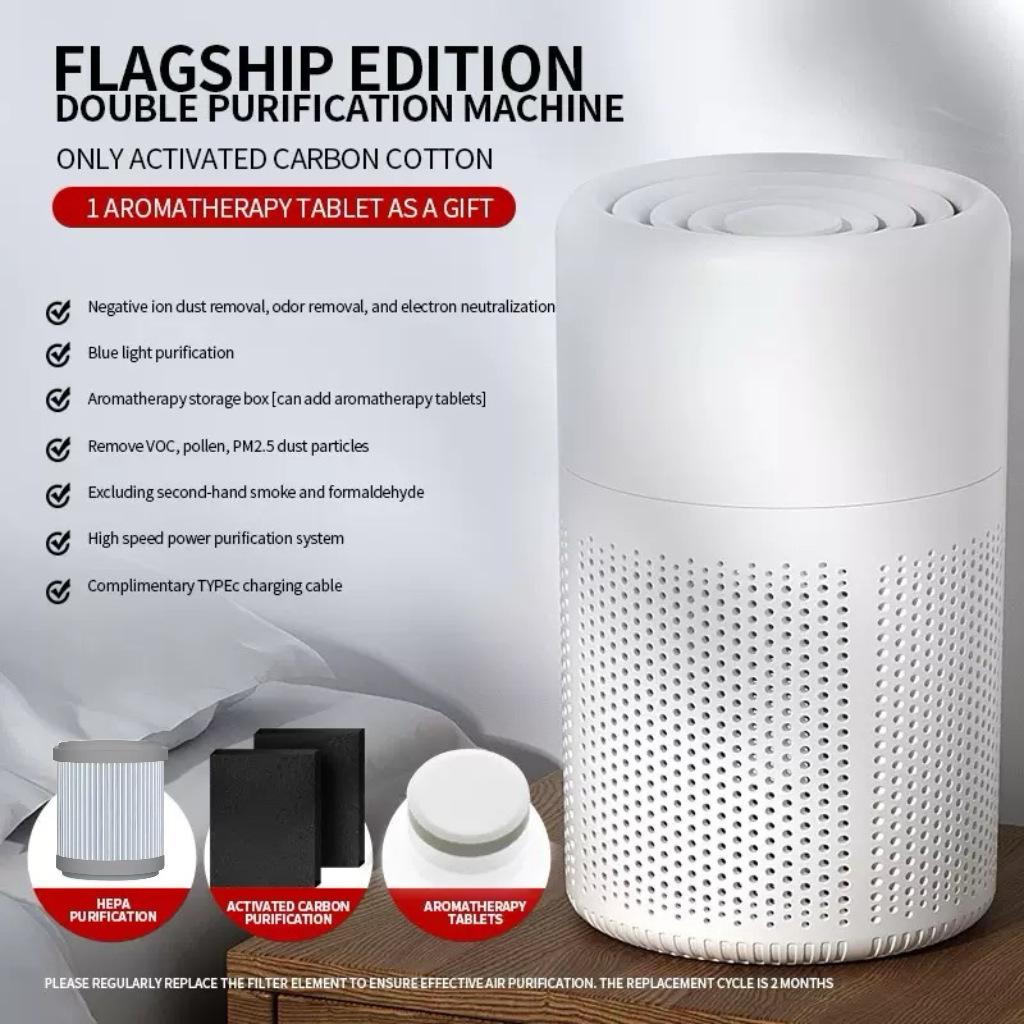 

USB Desktop Air Purifier: Remove Secondhand Smoke & PM2.5, Ideal Household Gift