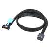 Efficient 50cm/100cm Gen5 PCIE MCIOs 4I 38P to SFF8611 4I 90degree Data Cable for Fast and Reliable Data Transfer