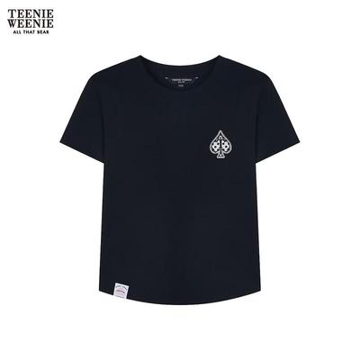 Damen Bären Buchstaben T-Shirt