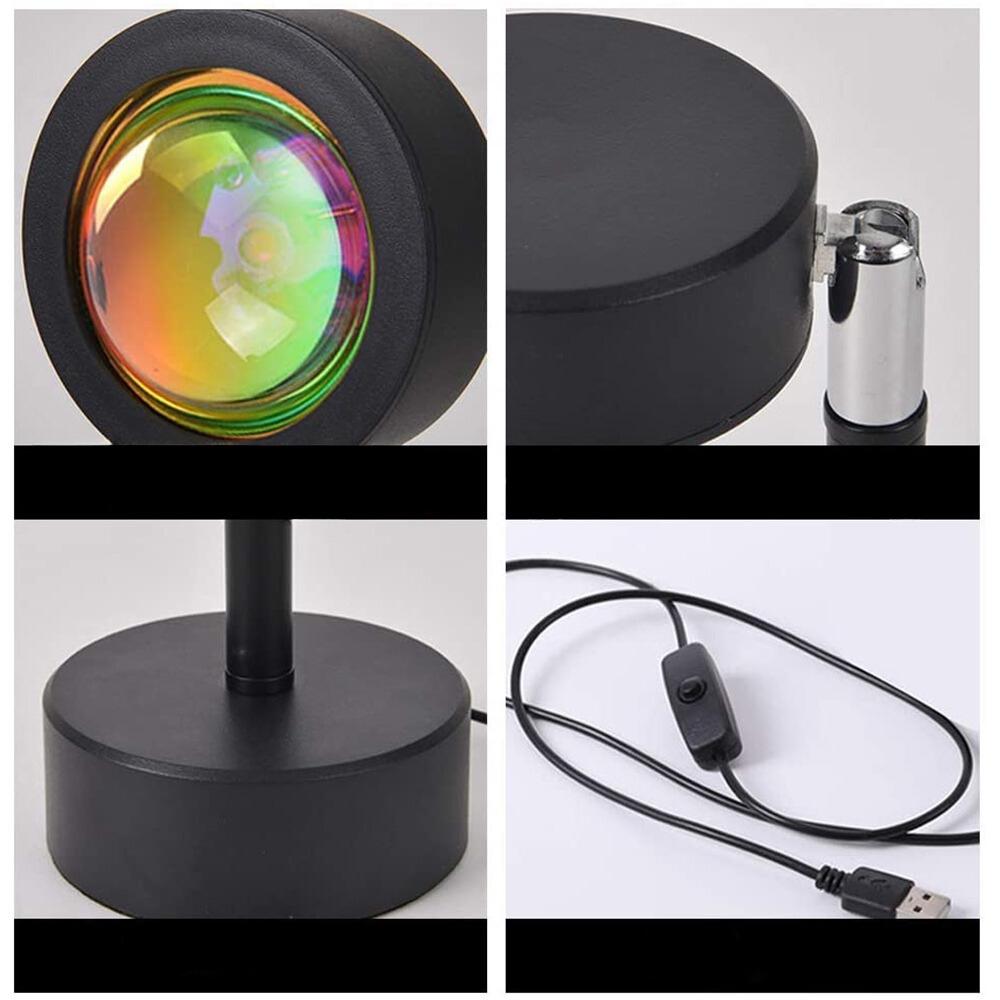 LED sunset projector lamp 16 colors night lamp birthday gift