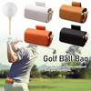 Outdoor Golf Ball Pouch Bags Outdoor Travel Golf Club Case Leather Portable Waist Pouch