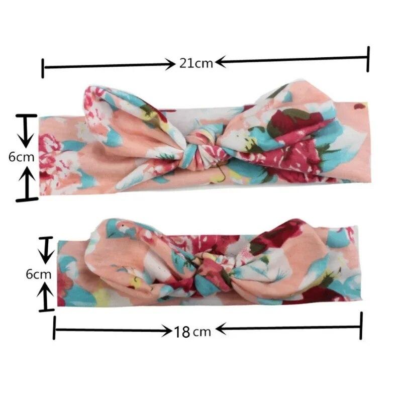 2Pcs/set Mother Kids Matching Hair Band Children Turban Baby Girls Twist Knot Headbands Family Parent-Child Headwear Accessories
