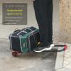 Telescopic Handle Tool Bag with Wheels: Large Capacity, Durable Square Storage for Electricians & Carpenters
