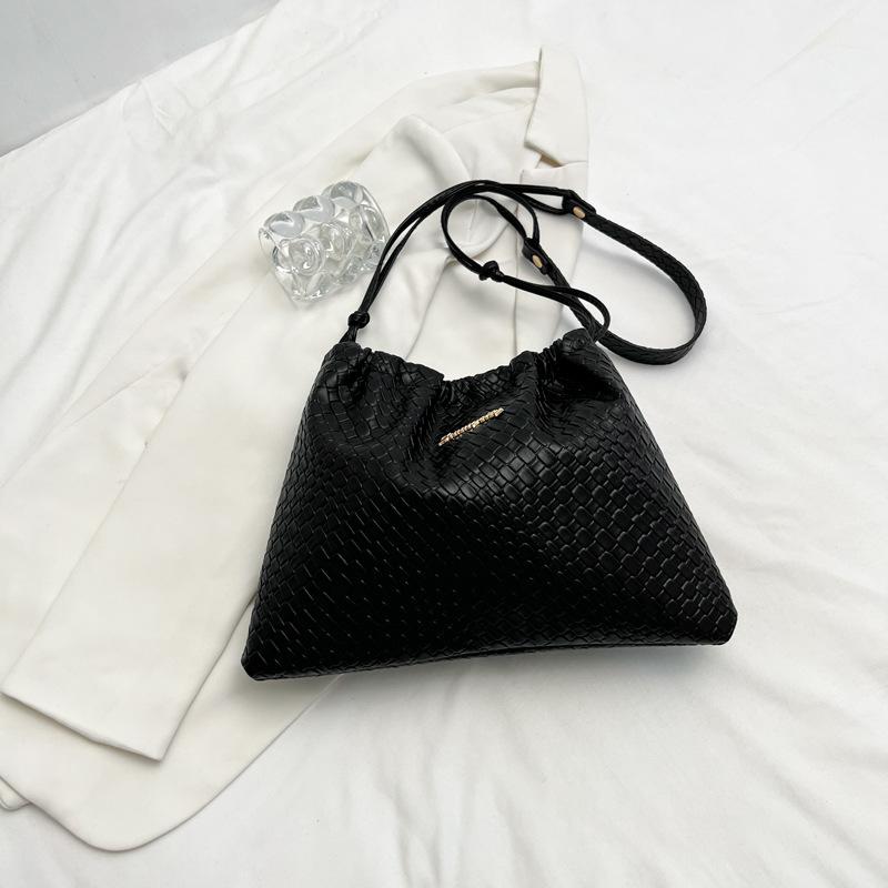 

Новая повседневная сумка-тоут большого объема, универсальная сумка-мессенджер через плечо для поездок на работу, однотонная, женская чёрный