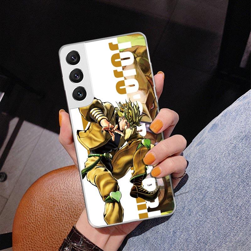 JoJo Bizarre Adventure Anime Phone Case For Samsung Galaxy S24 S25 Edge S26 Ultra S23 S22 S21 Plus S20 FE + Personalized Print C