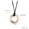 Multi Layer Braided Leather Cord Pendant Men Women Punk
