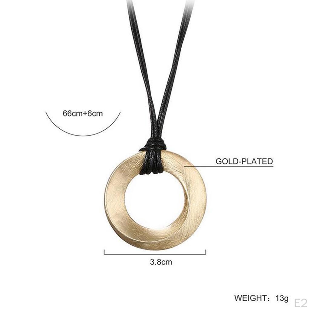 Multi Layer Braided Leather Cord Pendant Men Women Punk