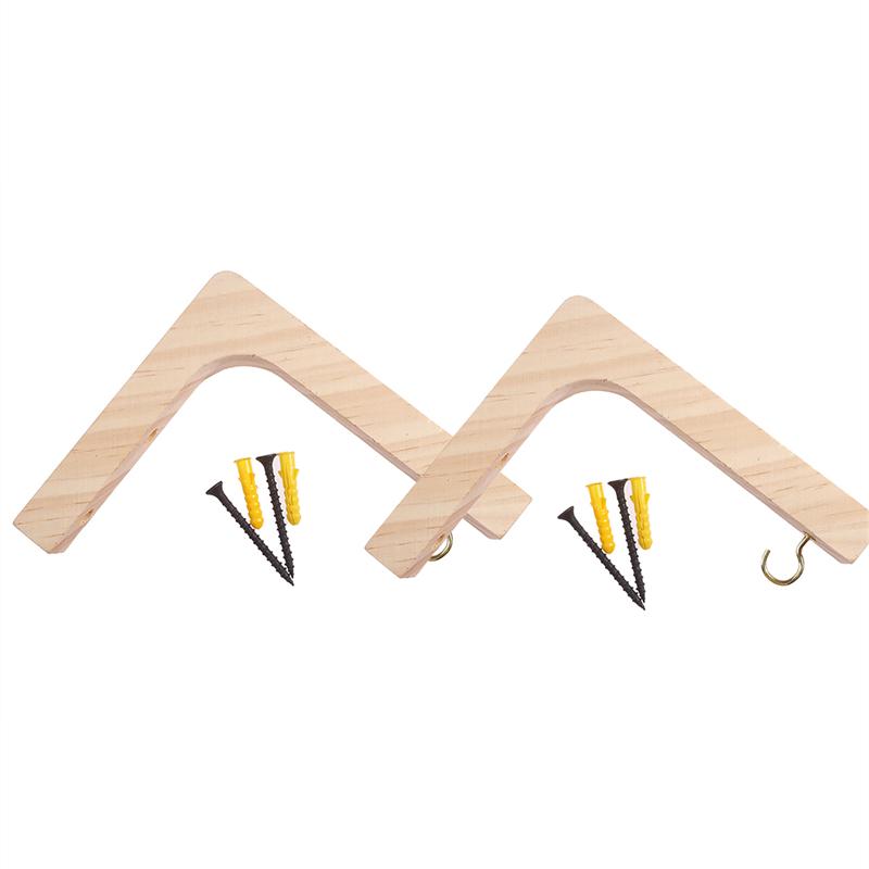 1/2pcs Nordic Natural Wood Wall Plant Hangers Hanging Flower Pot Hook Nordic Bracket for Lanterns Wind Chimes Balcony Home Decor