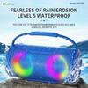Bluetooth Outdoor Speaker with Lights NR2088 - Portable Wireless Speaker with Subwoofer