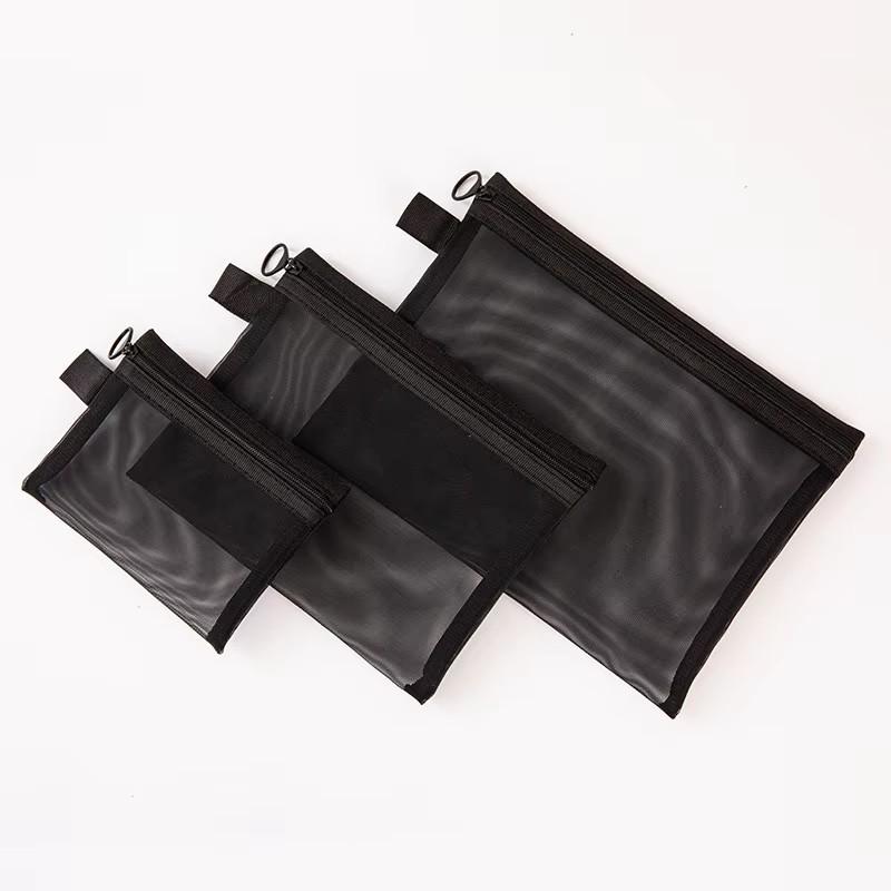 Mesh Cosmetic Bag Travel Storage Makeup Bag Organizer Female Make Up Pouch Portable Small Large Toiletry Beauty Case