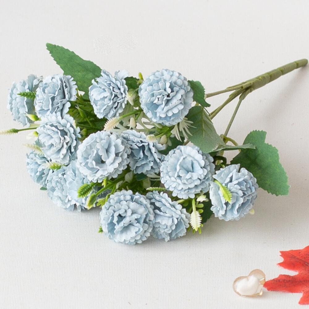 

Artificial Snowflake Warm Lilac Flower Bouquet, Realistic Faux Fake Floral Design, For Home Arrangement Wedding Festival Decor синий