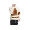 Adidas Originals Einfarbig Großes Logo Reißverschluss Stehkragen Langarm Warme Jacke Unisex Jacken Beige HR3181