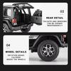 1:22 Jeeps Wrangler Rubicon Alloy Diecasts & Toy Vehicles Metal Toy Car Model Sound and light Pull back Collection Kids Toy Gift