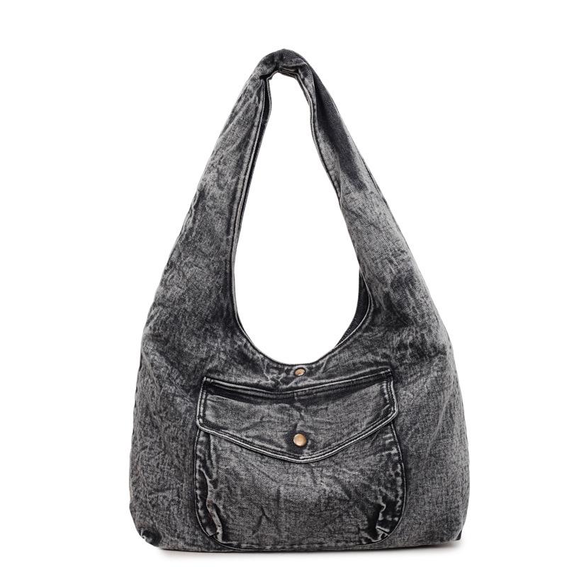 Women's Bag Shoulder Bag Underarm Bag Commuter Denim Bag