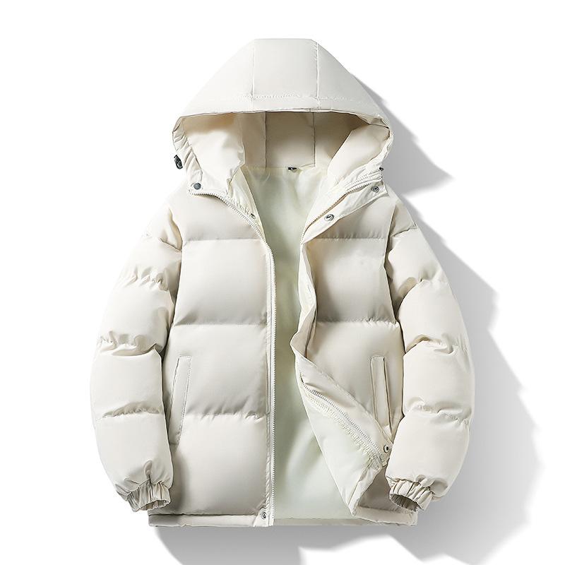 2024 new thickened hooded cotton clothes winter and autumn couples bread clothes versatile student casual cotton-padded clothes