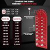 Nut and Bolt Thread Checker, Bolt Size and Thread Gauge, Aluminum Alloy Metric Thread Bolt Size and Thread Gauge, Wall-Mountable Bolt Thread Identific