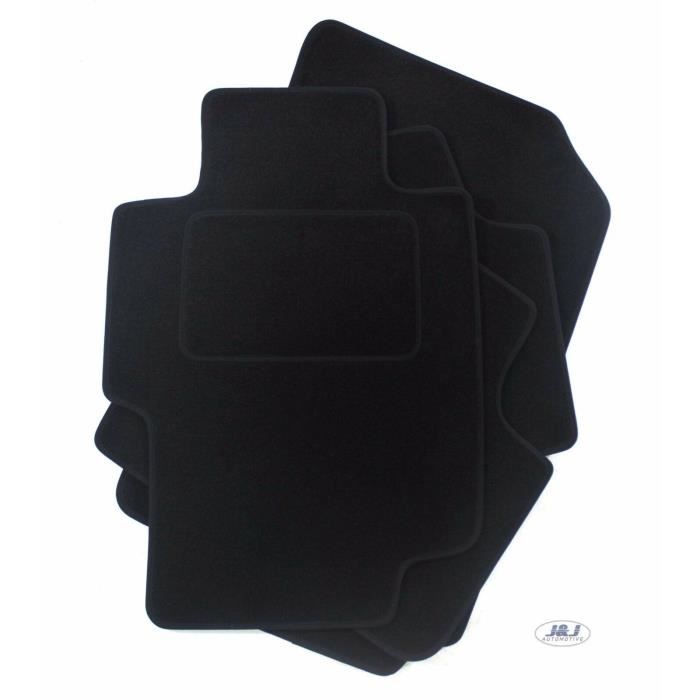 Tapis De Sol Noir Velours - J&J AUTOMOTIVE - Honda Accord 2003-2008 - Sur Mesure - Antidérapant - Imperméable