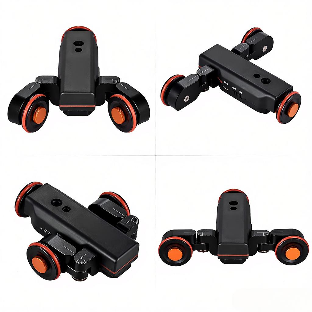 L4 X Motorized Camera Video Dolly with Scale Indication Electric Track Slider Wireless Remote Control 1800mAh Rechargeable Battery 3 Speed Adjustable