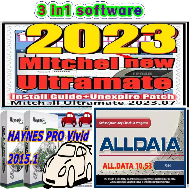 2025 Mitche/ll Ultramate 2023.07 Complete Advanced Estimating System + HAYNES PRO Vivid 2015 Automotive Workshop + Alldata 10.53