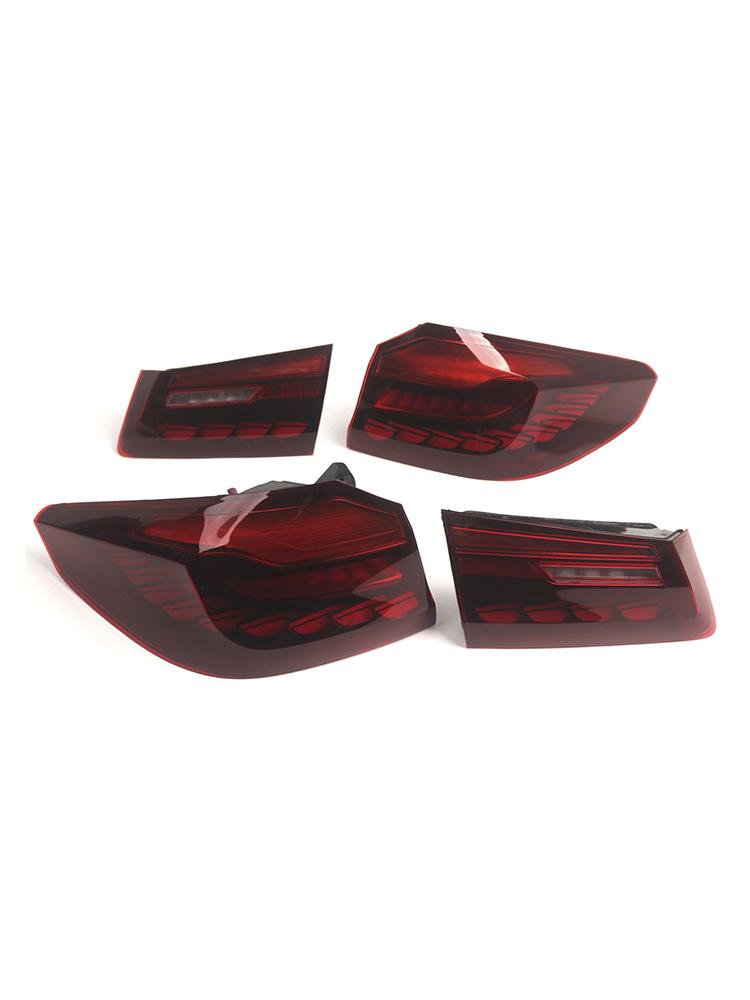 L&R Red LED Tail Lights Rear Lamp Assembly For BMW 5 Series G30 G38 2018-2020