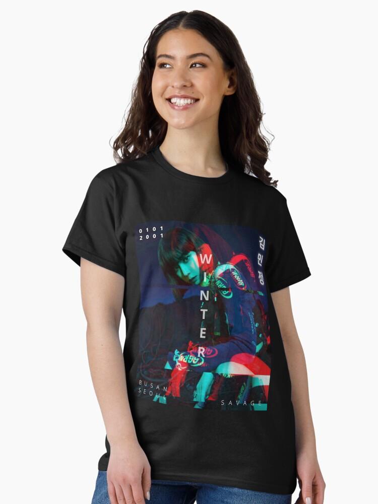 aespa Winter SAVAGE Glitch Version Classic T-Shirt