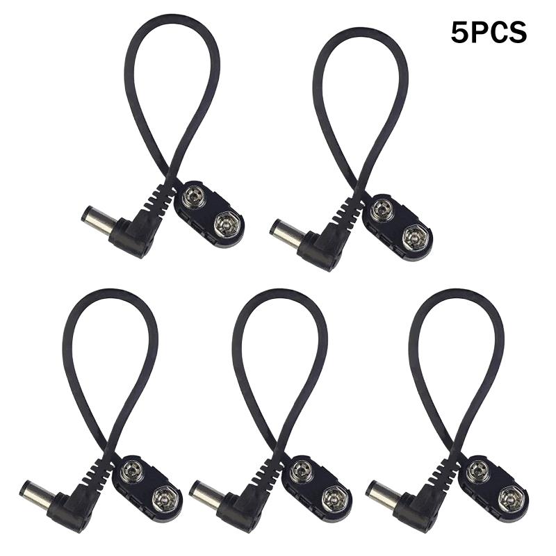 Effektpedal 9V Batteriklip Konverter Strømkabel Snapforbindelse Til Guitar Effektpedal Batteristrømforsyning Adapter