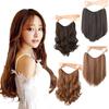 Synthetic Straight 45cm18in Curly Hair Pads Extensions Clip In Wig Hairpiece
