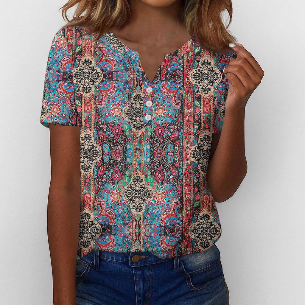 Summer Tops For Women Button Down Blouses For Women Dressy Casual V Neck T Shirts