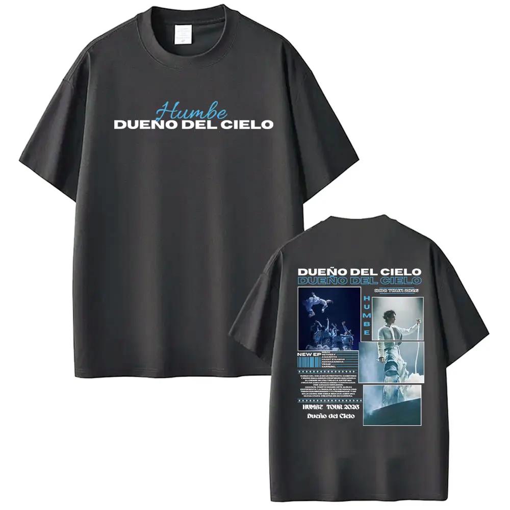 

Singer Humbe Dueno Del Cielo Tour 2026 Album T Shirt Men Women Fashion Cotton T-shirts Oversized Loose O-Neck T-shirt Streetwear XXXL