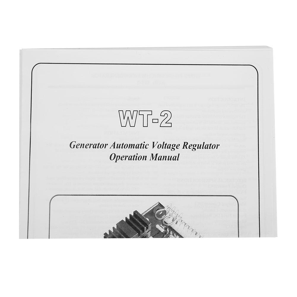 WT 2 50 60HZ Automatic Voltage Regulator Controller Brushless Generator Genset Parts