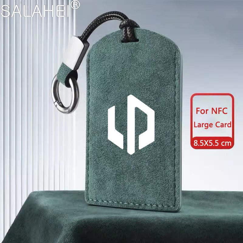 Custodia in Pelle per Chiave Remota NFC per Auto Portachiavi Guscio Protettore Porta per Leapmotor C10 2024 Accessori Portachiavi Keyless per Auto