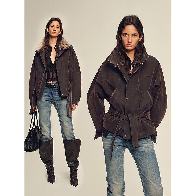 

CHIC PARKA Modern Traveler Detachable Toscana Fur Goose Down Parka M