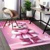 1pc Pink Teddy Bear with Heart Chair Mat - Anime Cartoon Design, Non-Slip Office Chair Pad, Festive Gift for Home Decor, Suitable for All Seasons.C090