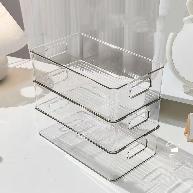 1Pc/Box Acrylic Transparent Storage Box for Cosmetics, Face Masks, and Snacks