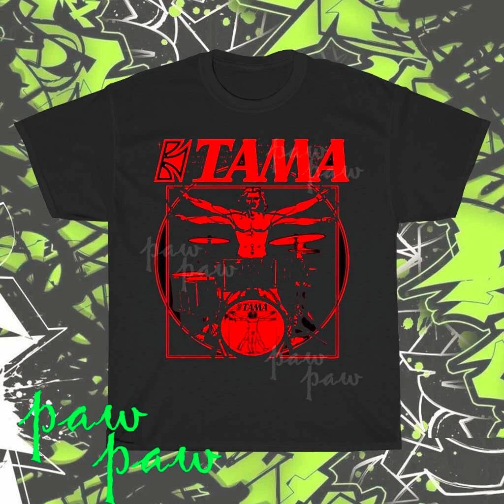 Новая черная футболка с логотипом Tama Drums Американский размер от S до 5XL 2XL