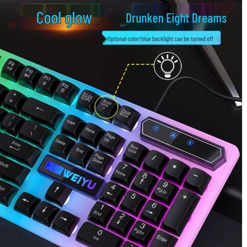 You Shi Silent Mechanical Feel Gaming Keyboard & Mouse Combo