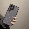INS Korean Cute Love Heart Bow Funda Back Phone Cover Case for Samsung Galaxy S21 S24 Plus S26 S22 S20 FE Note 20 Ultra 10+ S23