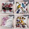 Exotic Flower Cushion Cover Orchid Palm Leaf Design Decorative Throw Pillow Case Living Room Bedroom Sofa Decor