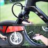 OFFBONDAGE Portable Bicycle Pump 300PSI Bike Air Pump Portable Tire Inflator MTB Road Bike Pump with Gauge Schrader Presta Valve