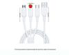 3-in-1 Multi-Function Fast Charging USB Cable for Apple, Android, and Type-C Devices