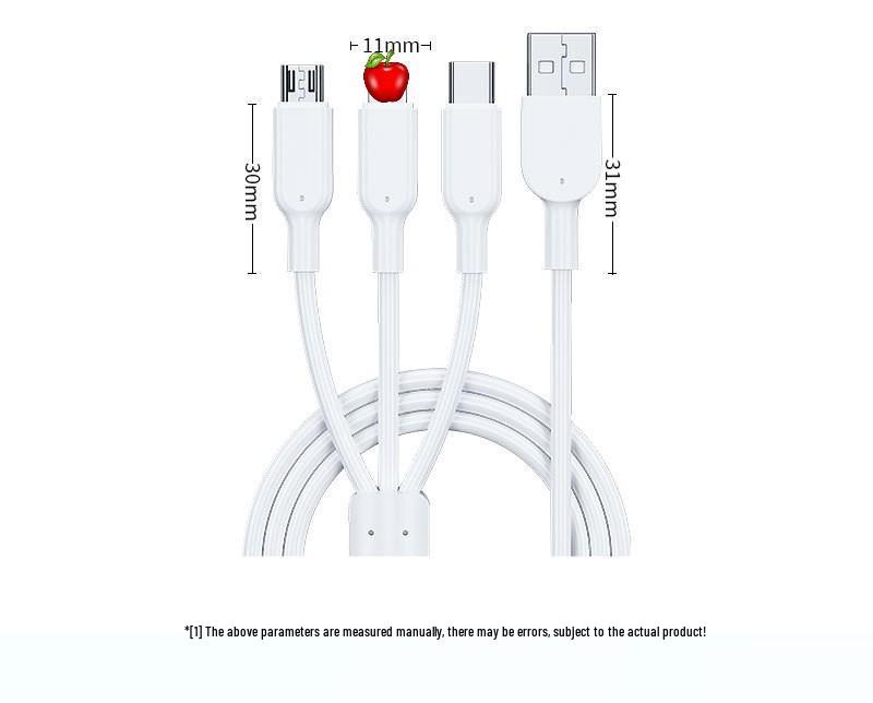 3-in-1 Multi-Function Fast Charging USB Cable for Apple, Android, and Type-C Devices