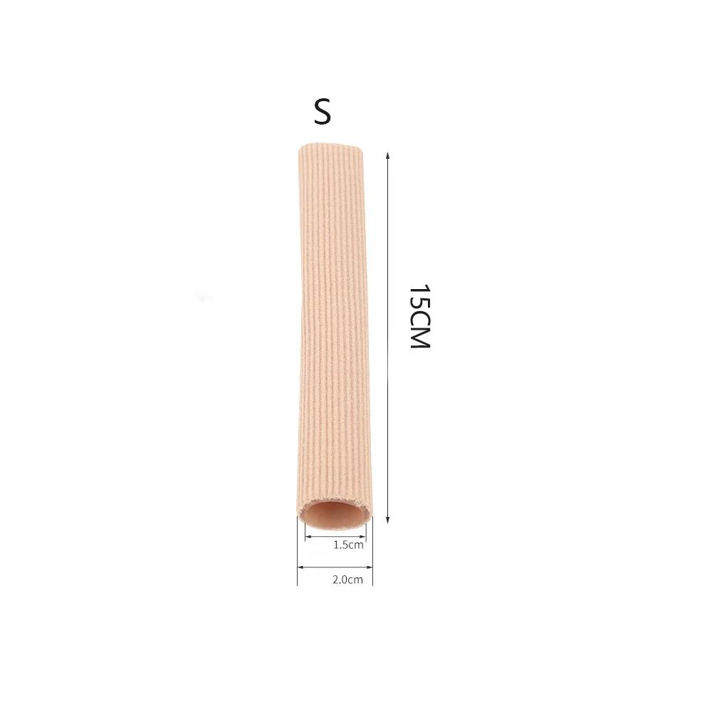 15cm Silicone Tube Toe Gel Protector Cover Finger&Toe's Fabric Gel Bandage Corns Blisters Pain Relief Soft Pads Insoles